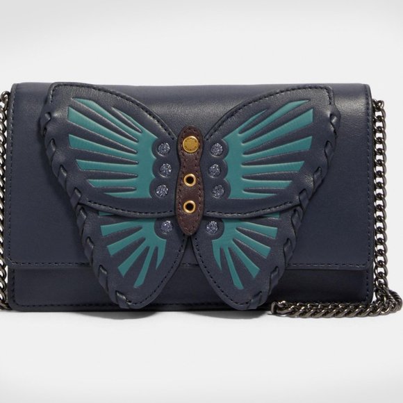 CONVERTIBLE COACH 2609 Belt Bag Butterfly Applique Fanny Pack Crossbody - Picture 2 of 9